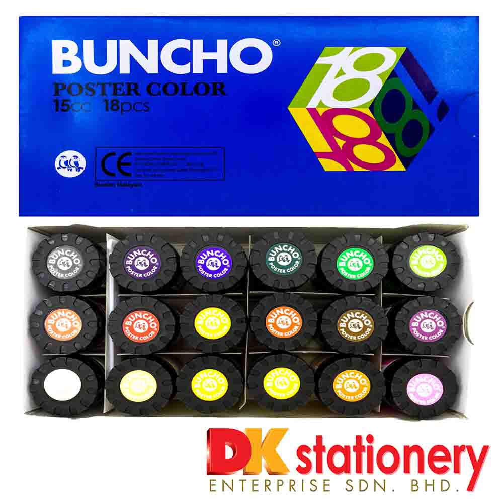 Shop Malaysia Buncho Poster Water Color 15cc 18color 2172 18 Shopee Singapore