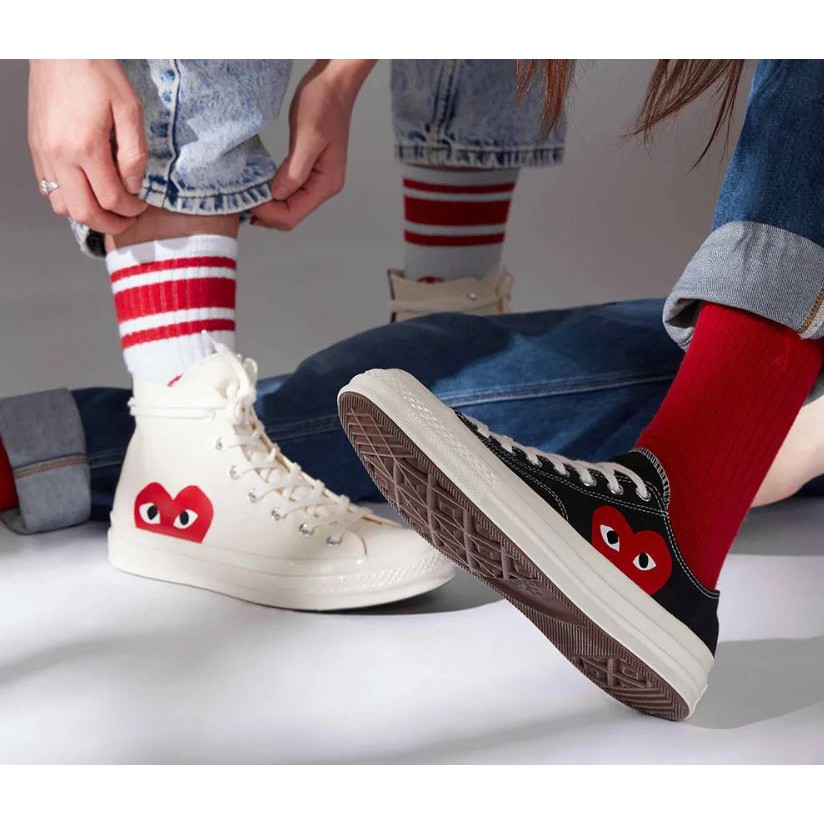 cdg canvas shoes