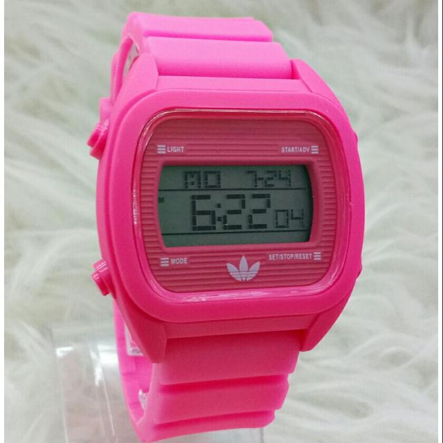 adidas pink watch