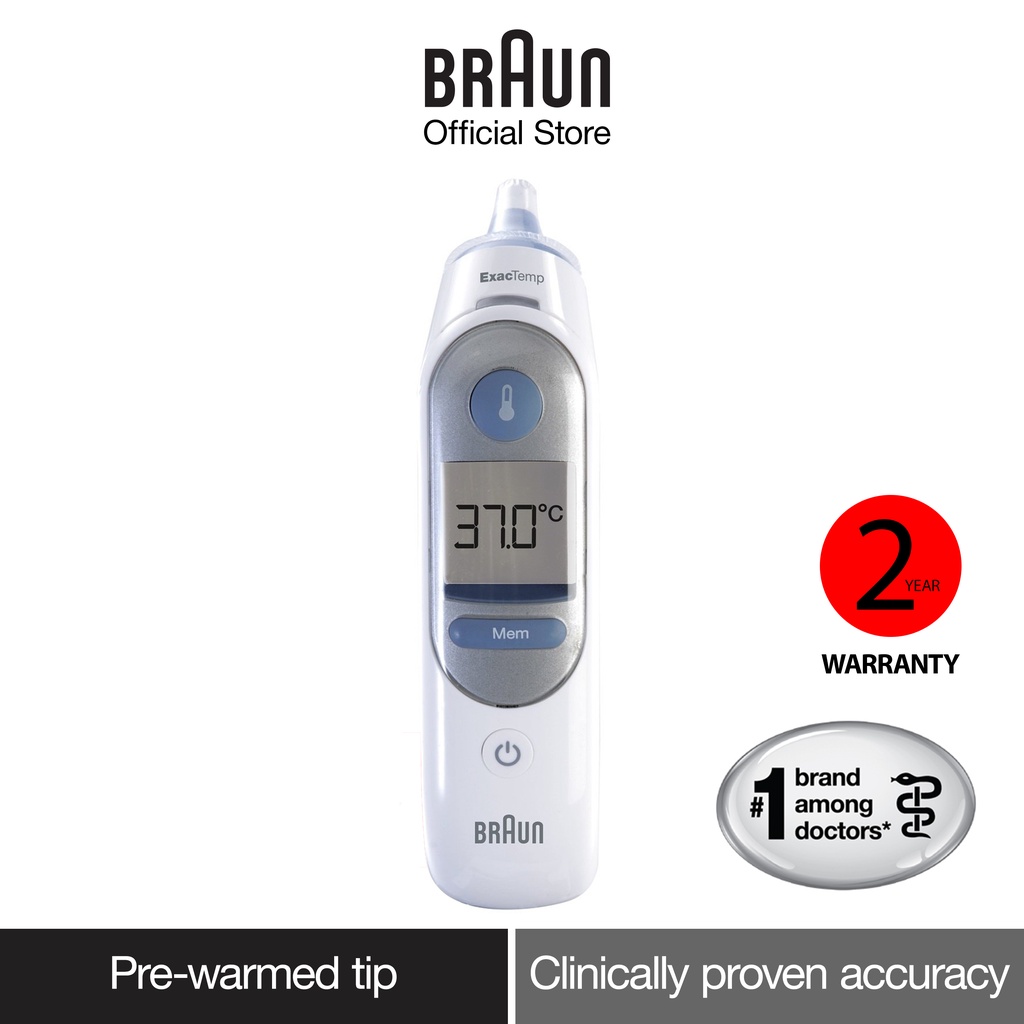 Braun ThermoScan 5 IRT 6510 6520 Thermometer with wide angle probe for