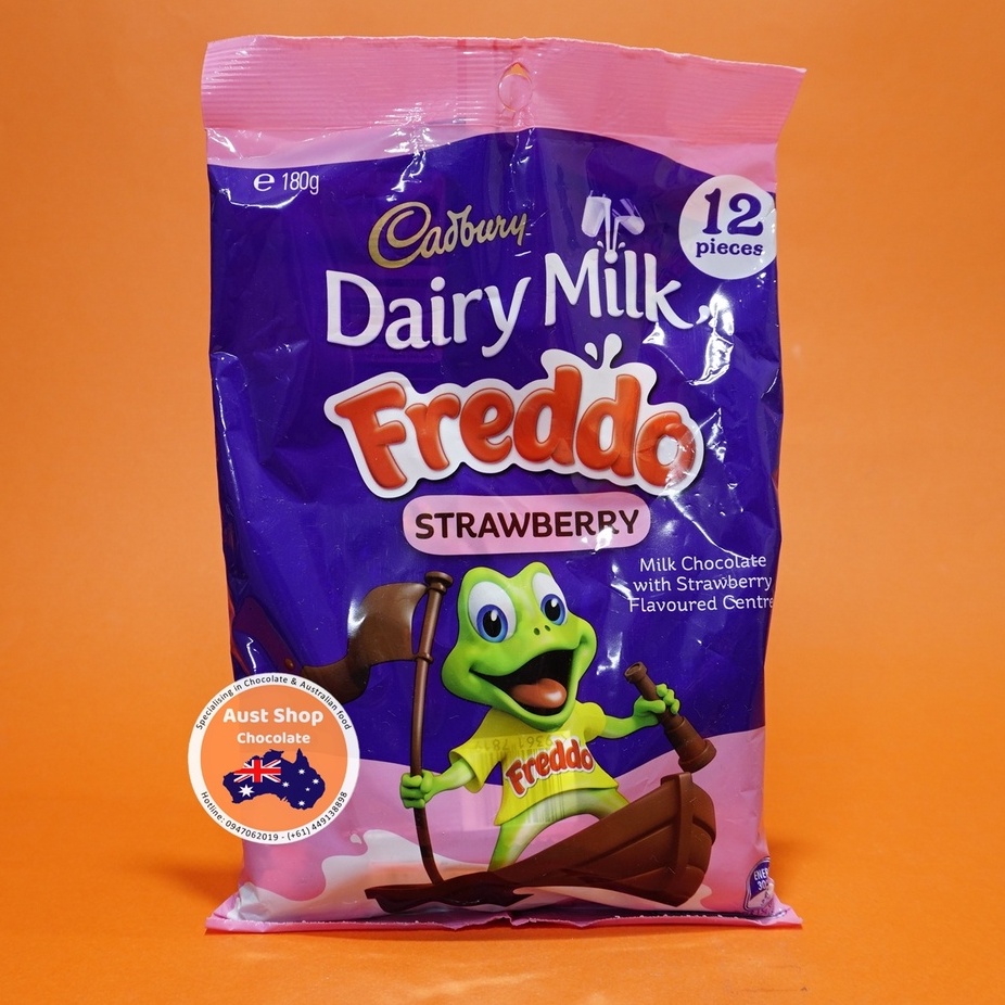 Cadbury Dairy Milk Freddo Strawberry Sharepack 12 Packs 180g OZ