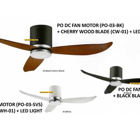 Po Eco Dc Motor Fan Hugger Po 03 Fan Only Blade Type 01 Osram