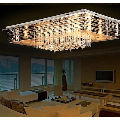 Crystal Led Ceiling Light Crystal Led Led Lamp Rectangular