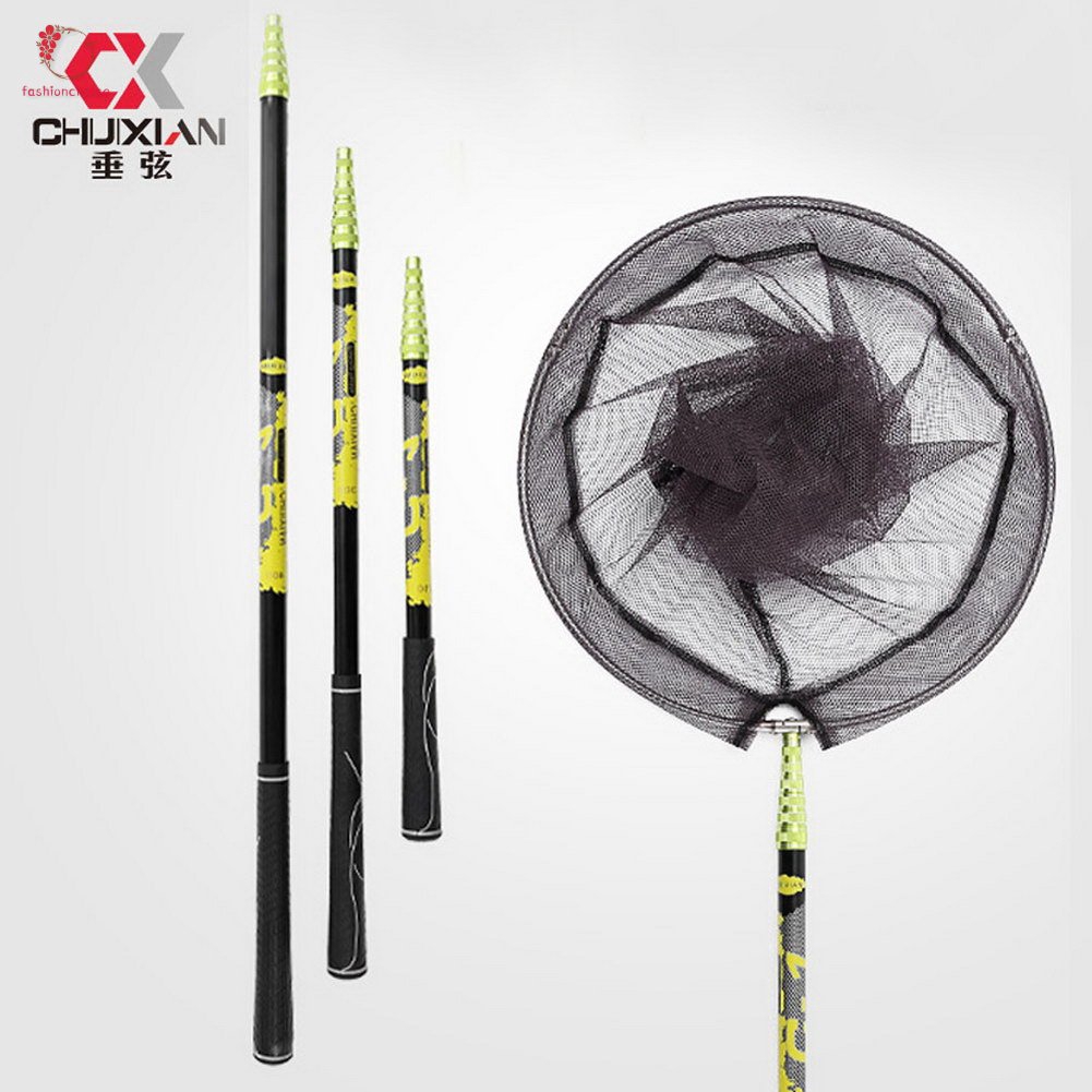 Crazyfly Fishing Net Fish Landing Net Foldable Collapsible Pole Handle