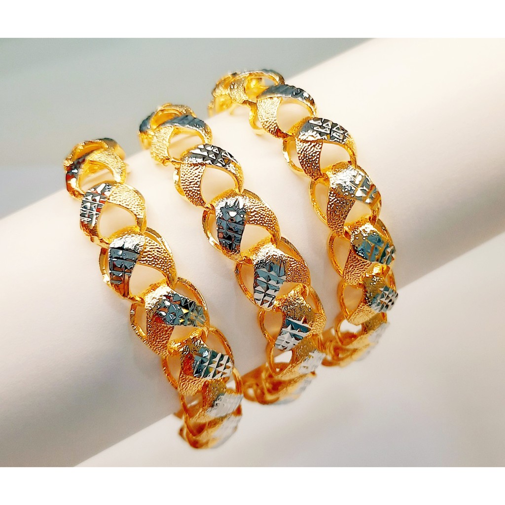 Terbaru Rantai Tangan Emas Korea Exclusive Design Gold Plated Bracelet Shopee Singapore