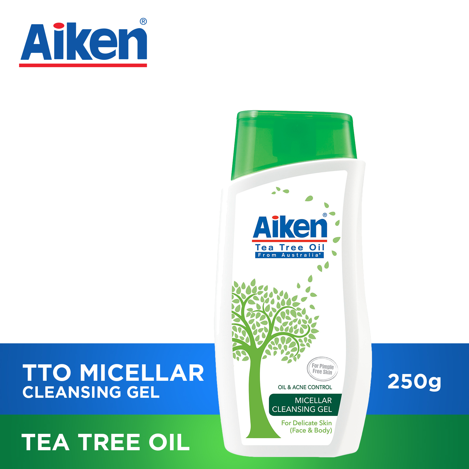 Aiken Tea Tree Oil Prebiotic Facial Cleanser Moisturiser Pimple Cream Pure Oil Powder Toner Cream Micellar Essence Water Shopee Singapore