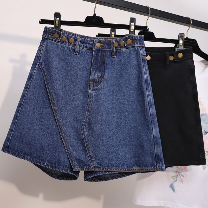 plus size jean skorts