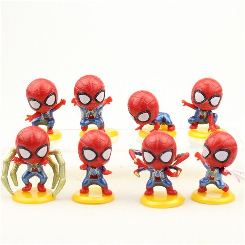 miniature spider man figures