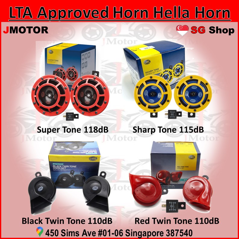 authentic hella horn  LTA Approved