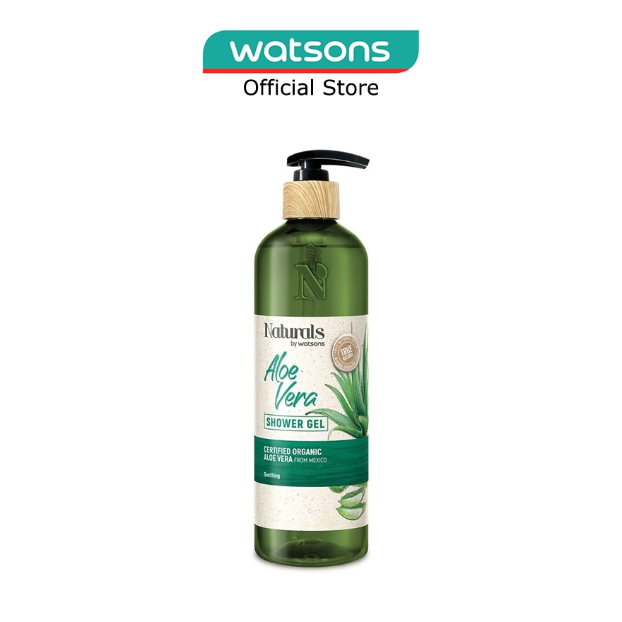 NATURALS BY WATSONS Aloe Vera Shower Gel 490ml Shopee Singapore