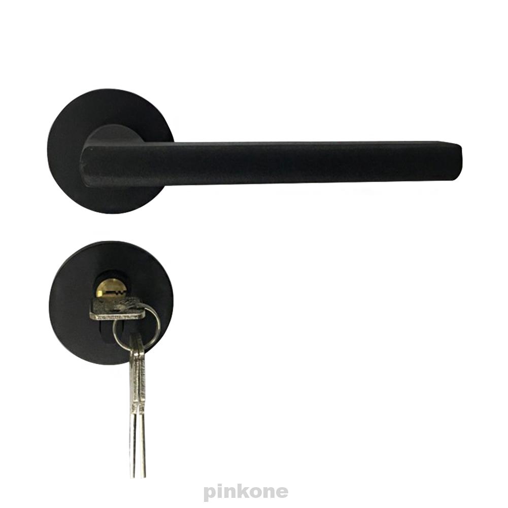 bedroom door handle with lock and key