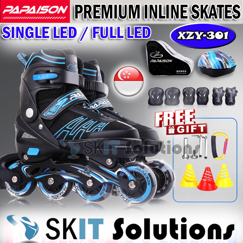 PAPAISON XZY-301 Inline Roller Skates Blade Scooter Skating Adjustable ...