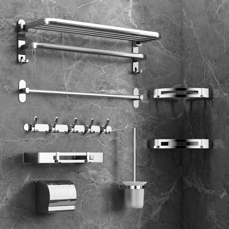 TMYMT Bathroom accessories Bathroom rack storage rack shelf Toilet rack Stainless steel no