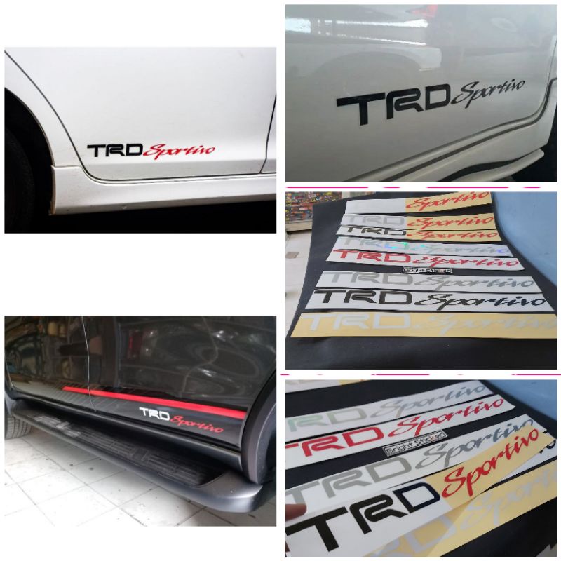 Trd SPORTIVO STICKER Car CUTTING Motorcycle STICKER Shopee Singapore
