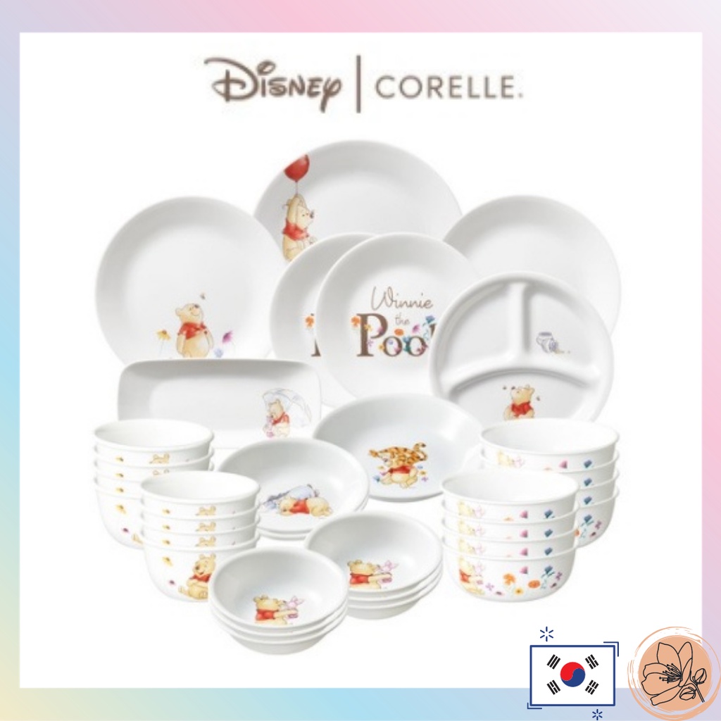 Corelle Disney Winnie the Pooh Tableware 20 types Pasta Bowl Rice Bowl