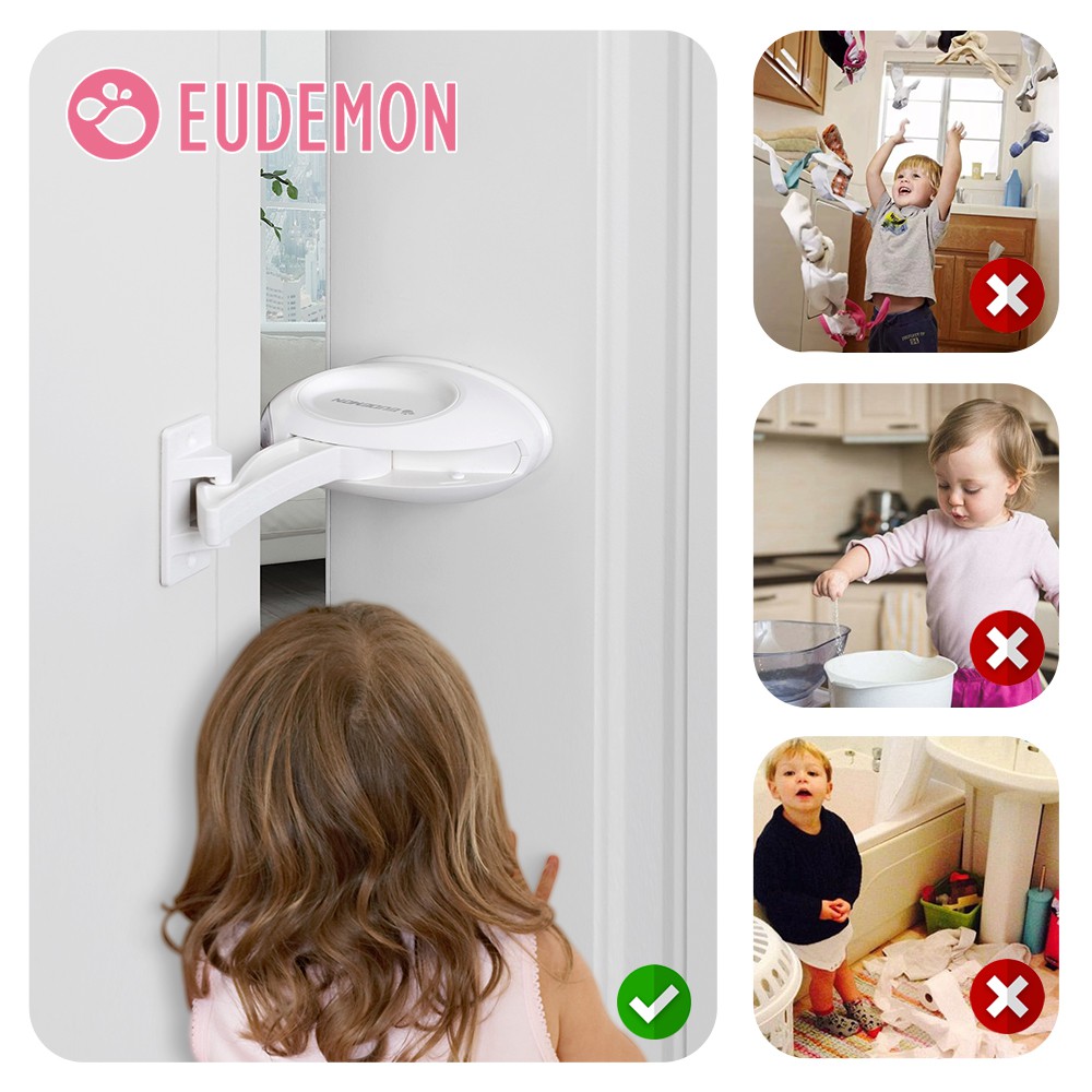 EUDEMON Rotating Door Stopper/ Door Restrictor/ Door Lock/ Finger Pinch