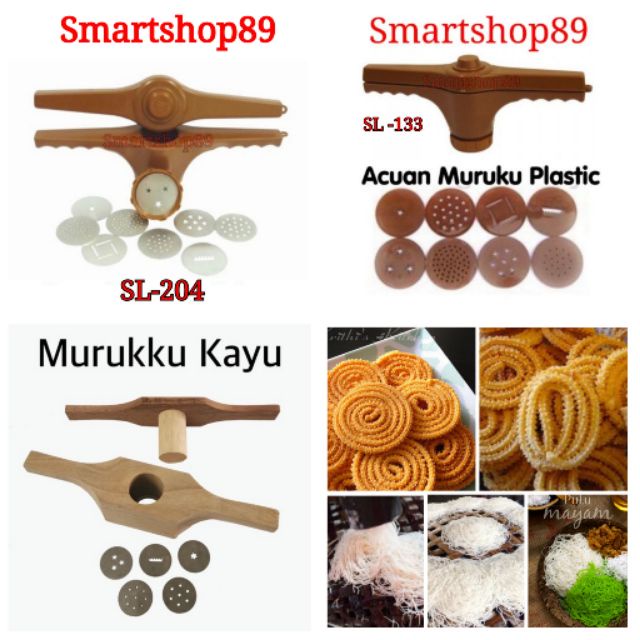 Shop Malaysia Acuan Kuih Muruku Kayu Murukku Mold Murukku Maker Acuan Putu Mayam Kayu Shopee Singapore
