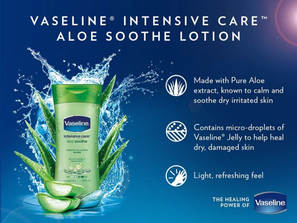 vaseline aloe soothe body lotion