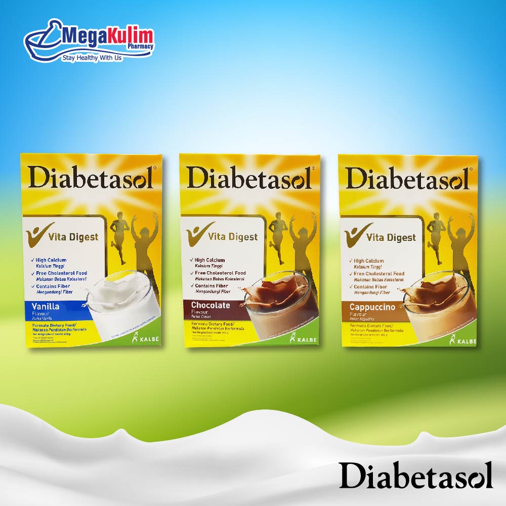 Shop Malaysia Diabetasol Vanilla Cappucino Chocolate 180g Shopee Singapore