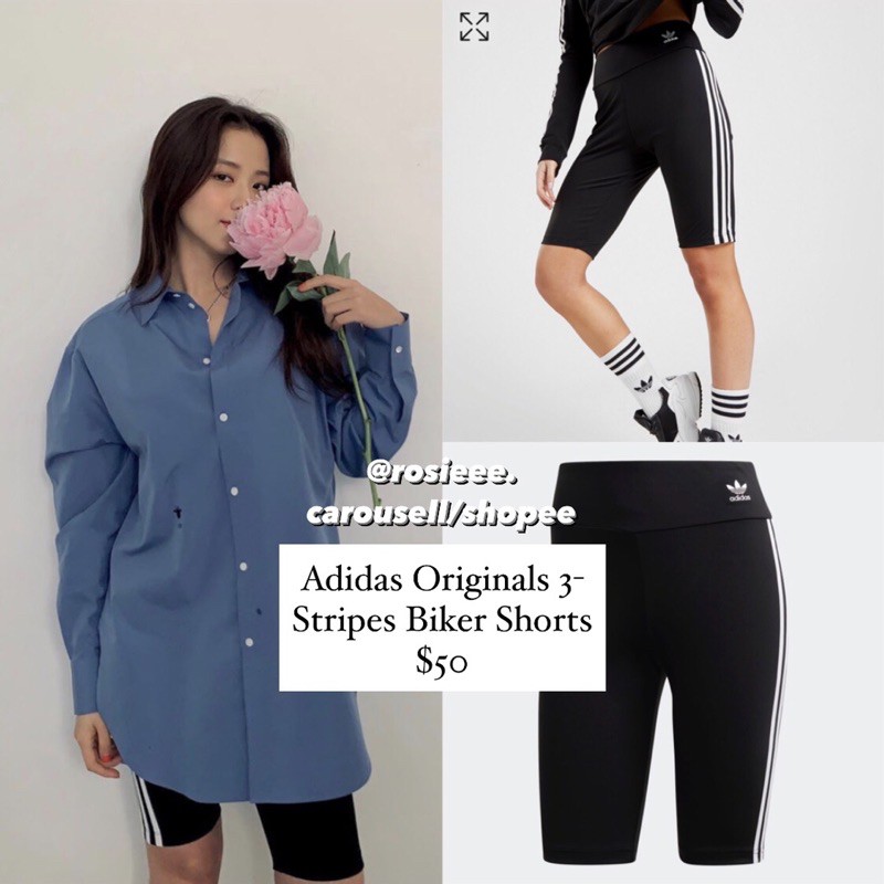 adidas 3 stripe cycling shorts