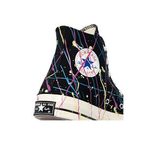Converse Unisex Chuck 70 Archive Paint Splatter Print - Hi - Black/Hyper Magenta/Egret (170801C) #6