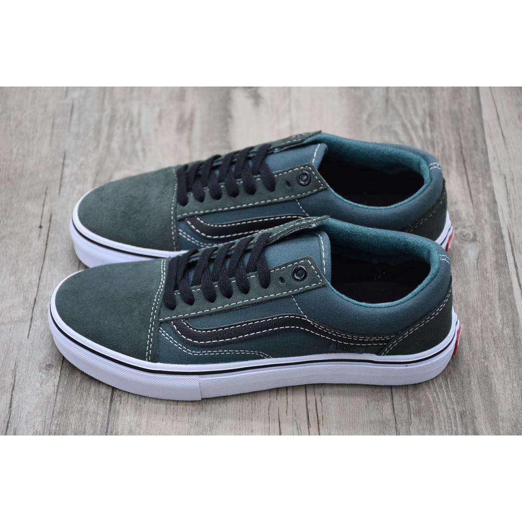 vans checkerboard old skool green