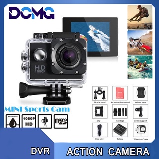 Go pro Mini Action Camera Ultra HD 1080P Waterproof Action Camera Diving Waterproof Cycling Outdoor Action Camera Recorder for Sports