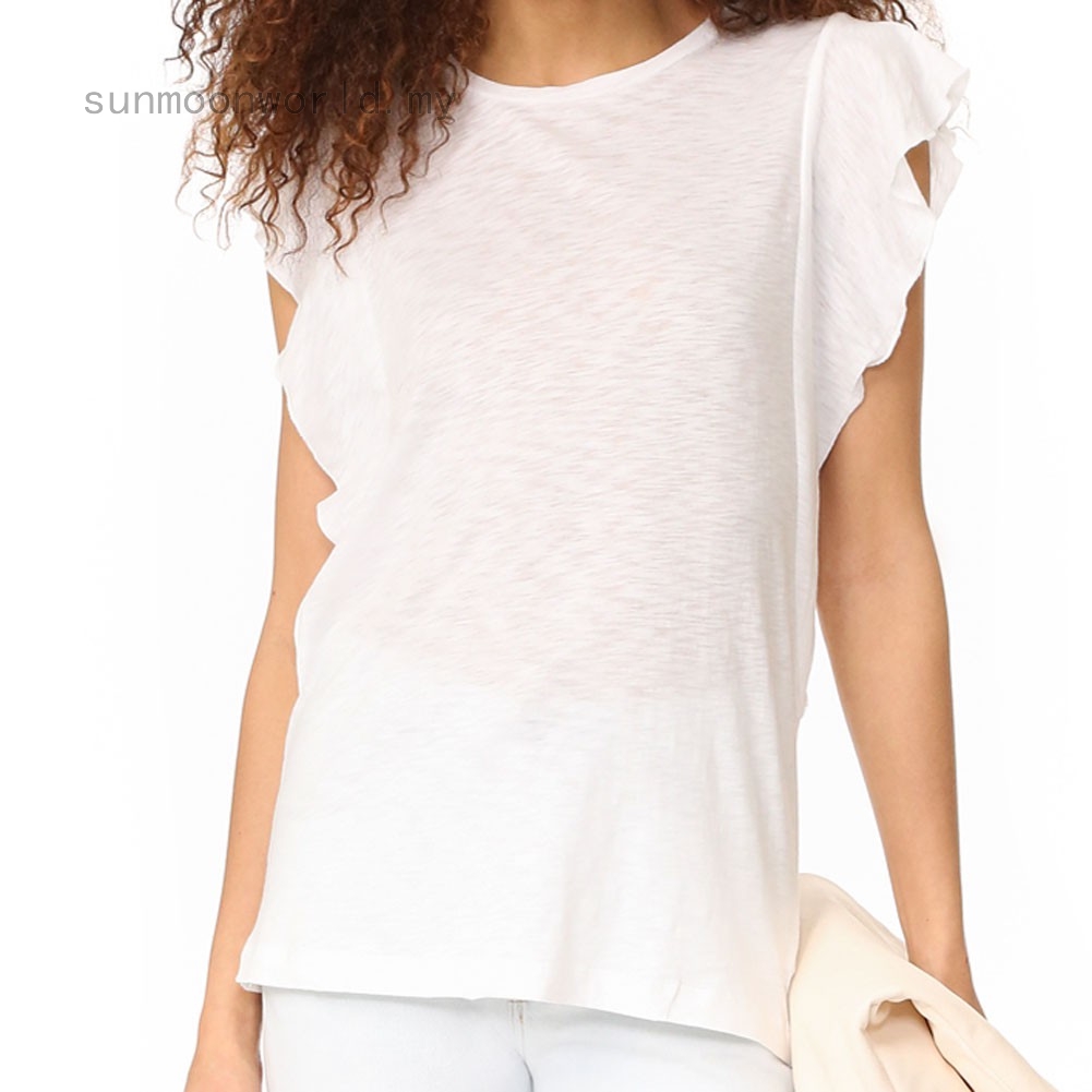 black ruffle sleeve shirt