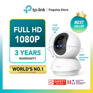 [3 YRS Warranty] [Best Seller]TP-LINK Tapo TC70/C210 CCTV 360 WIFI 1080P/2K Full HD/Super HD Home Security IP Camera