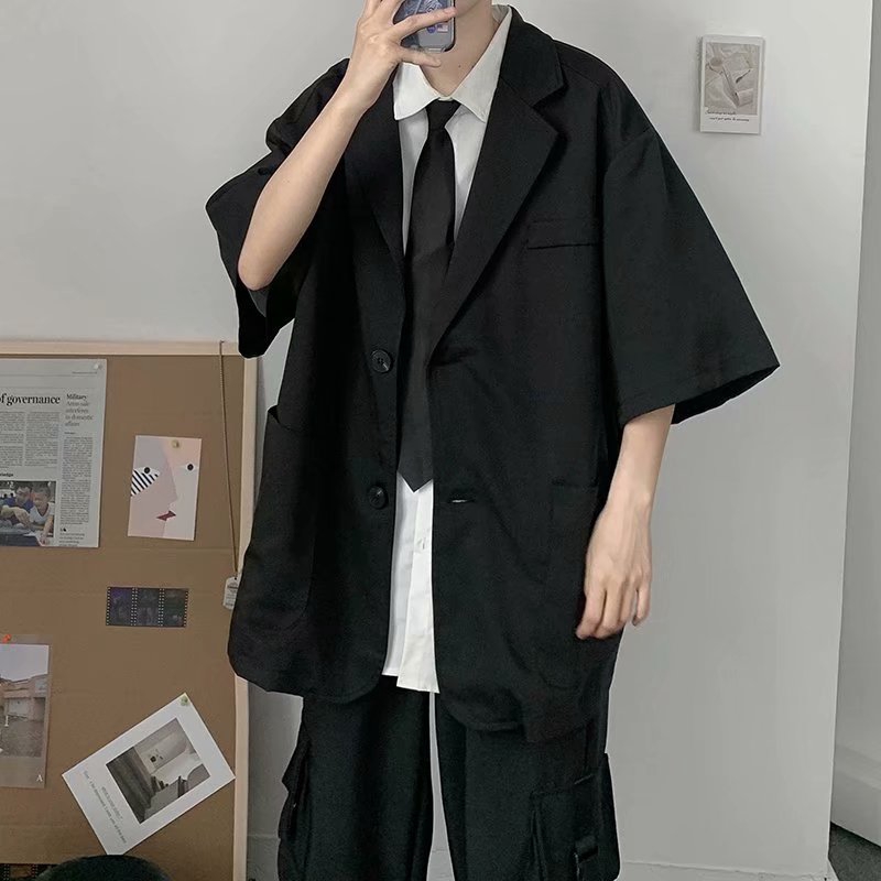 short sleeve suit jacket