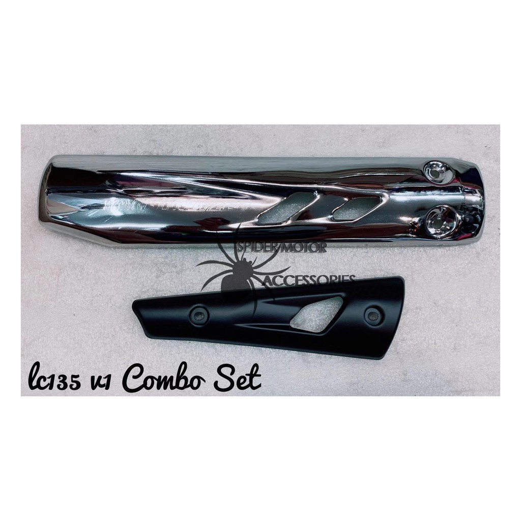 Shop Malaysia Exhaust Cover Muffler Cover Ekzos Protector Yamaha Lc135 Old Lc 135 V1 Original Yamaha Shopee Singapore