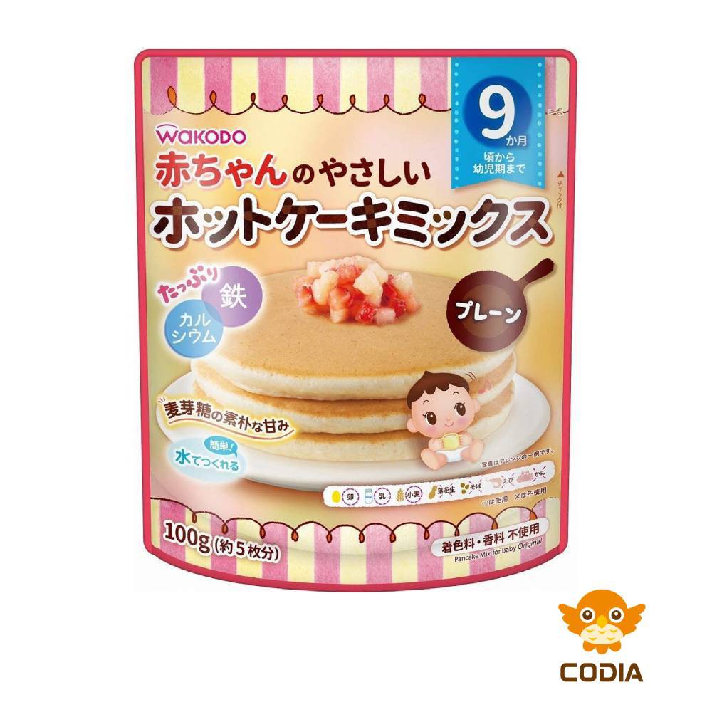 Wakodo Baby Friendly Pancake Mix Original From Around 9 Months 100g (Made in Japan) (Direct from Japan)