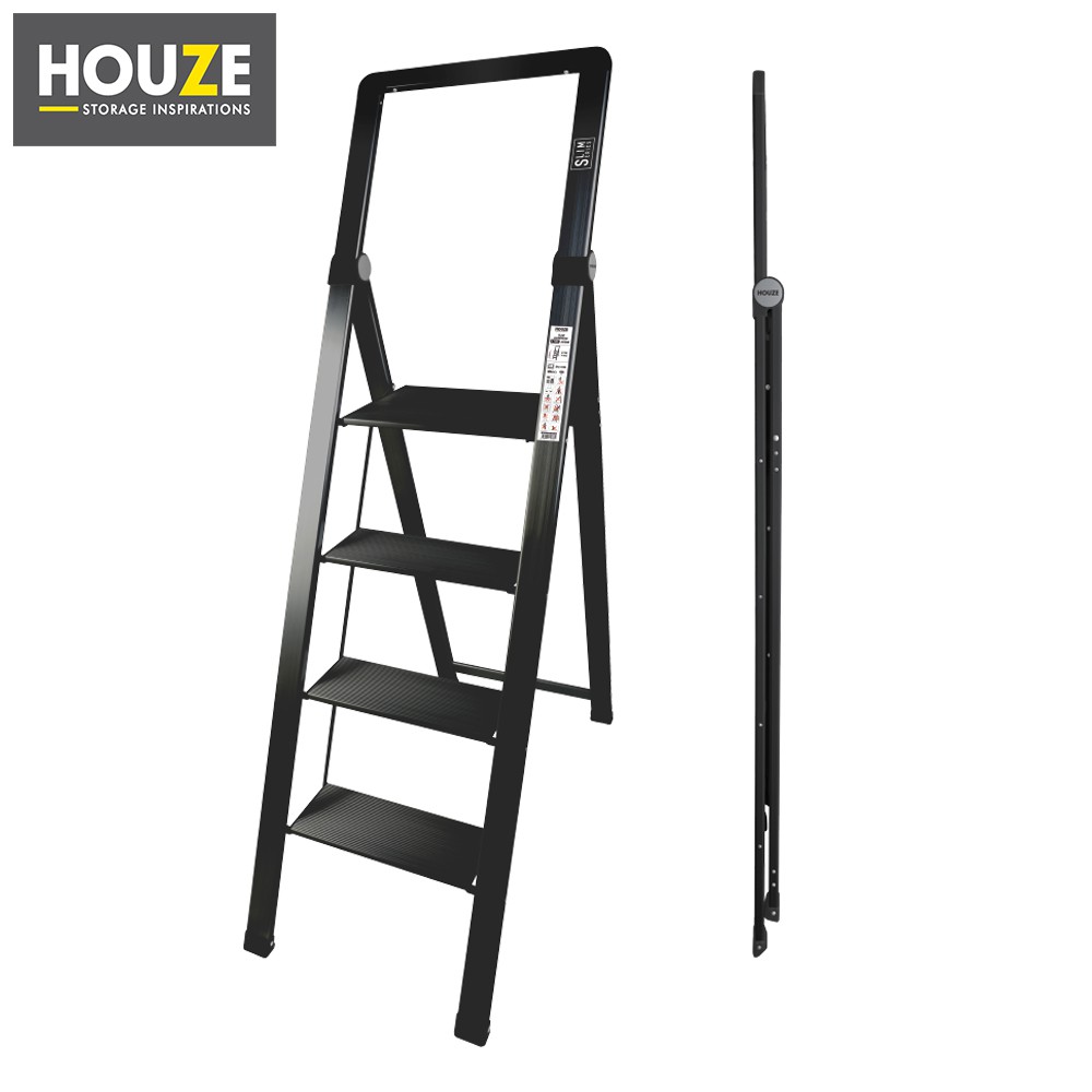 Houze Slim Aluminium Ladder 2 Tier 3 Tier 4 Tier Shopee Singapore