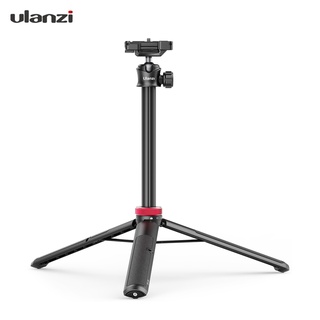 Ulanzi MT-44 Extendable Mini Tripod Stand Flexible Portable Selfie Stick with 360° Rotatable Ball Head Quick Release Plate Phone Clip Max. Load Bearing 1.5kg for Smartphone Camera Live Streaming Vlog Video Photography
