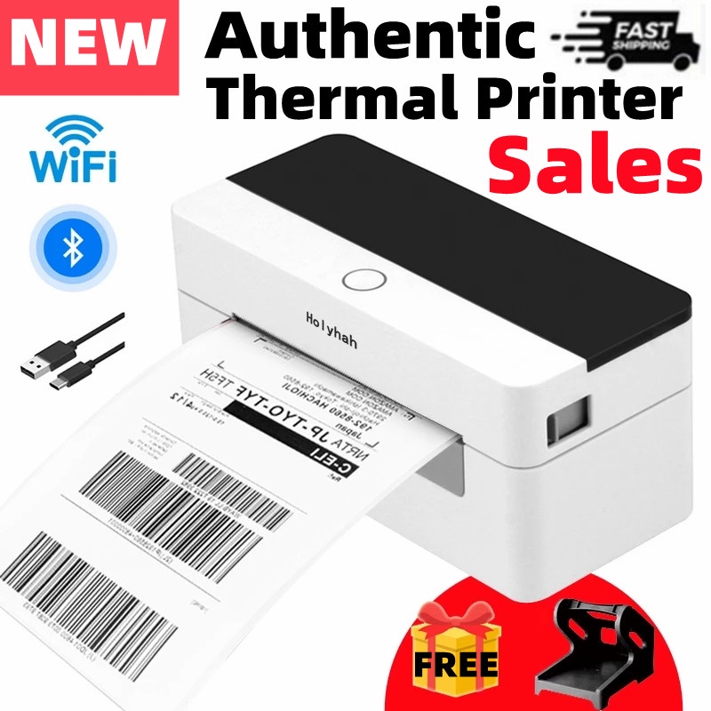 NEW Mini A6 Waybill & Label Printer High Speed USB Bluetooth WIFI Thermal Printer Label Sticker