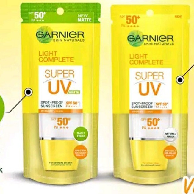 sunscreen garnier matte