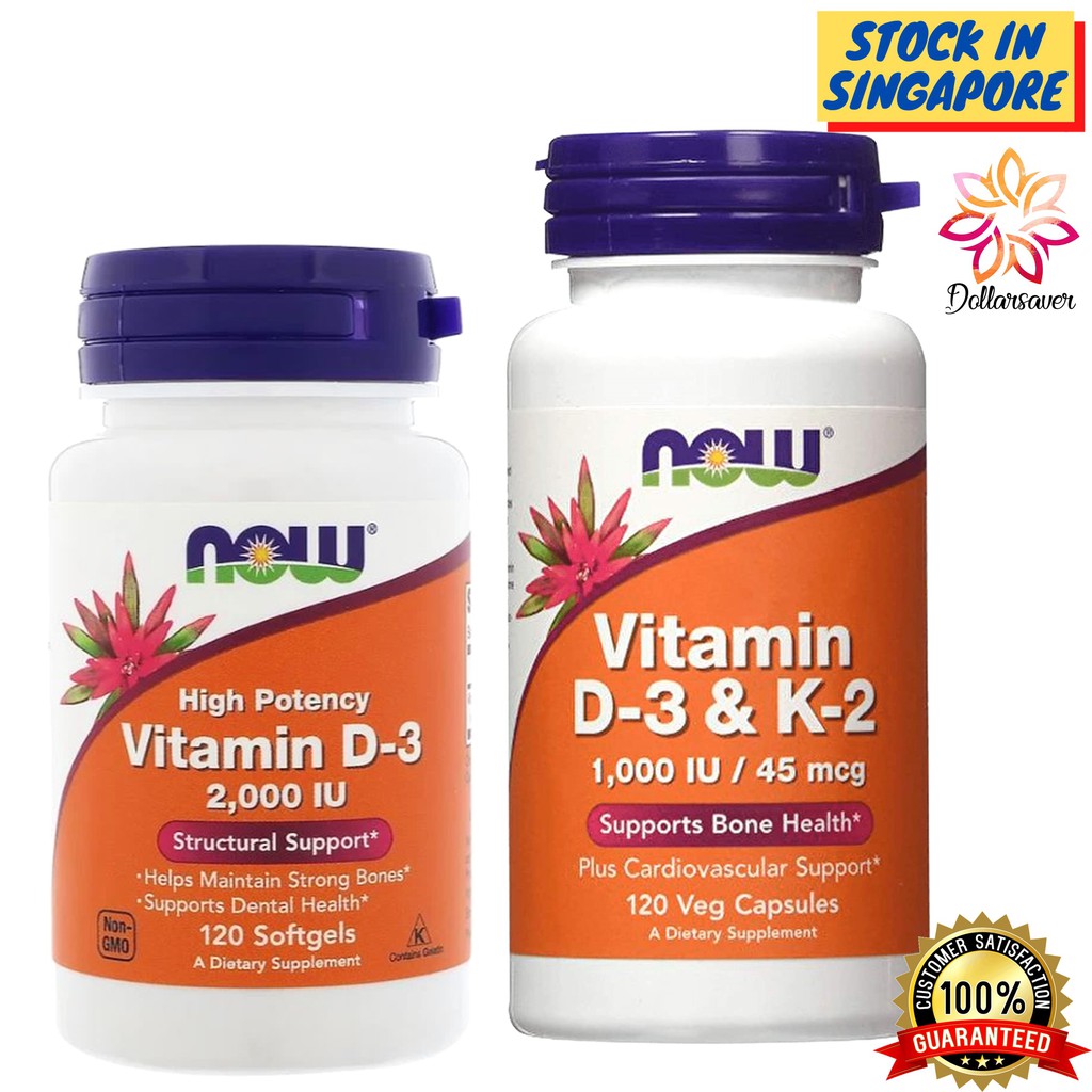 Vitamin D 3 Supplement 2,000 IU / 5,000 IU Now Foods D3 ...