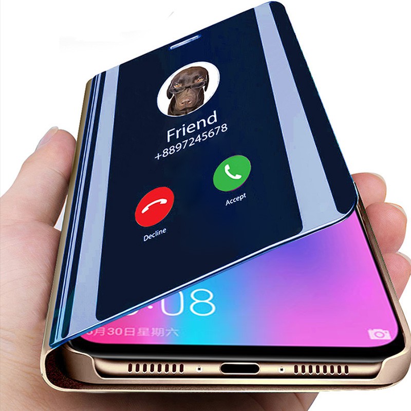 Smart Mirror Flip Case For Samsung Galaxy A51 A21s A71 A12 A32 A42 A52 A72 A20s A50 A31 A70 A02s S8 S9 S10 S20 S21 Plus Shopee Singapore