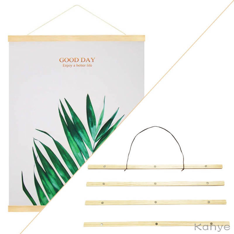 Wooden Poster Hanger Picture Frame Wall Hanging Frames Print Clip Frame for