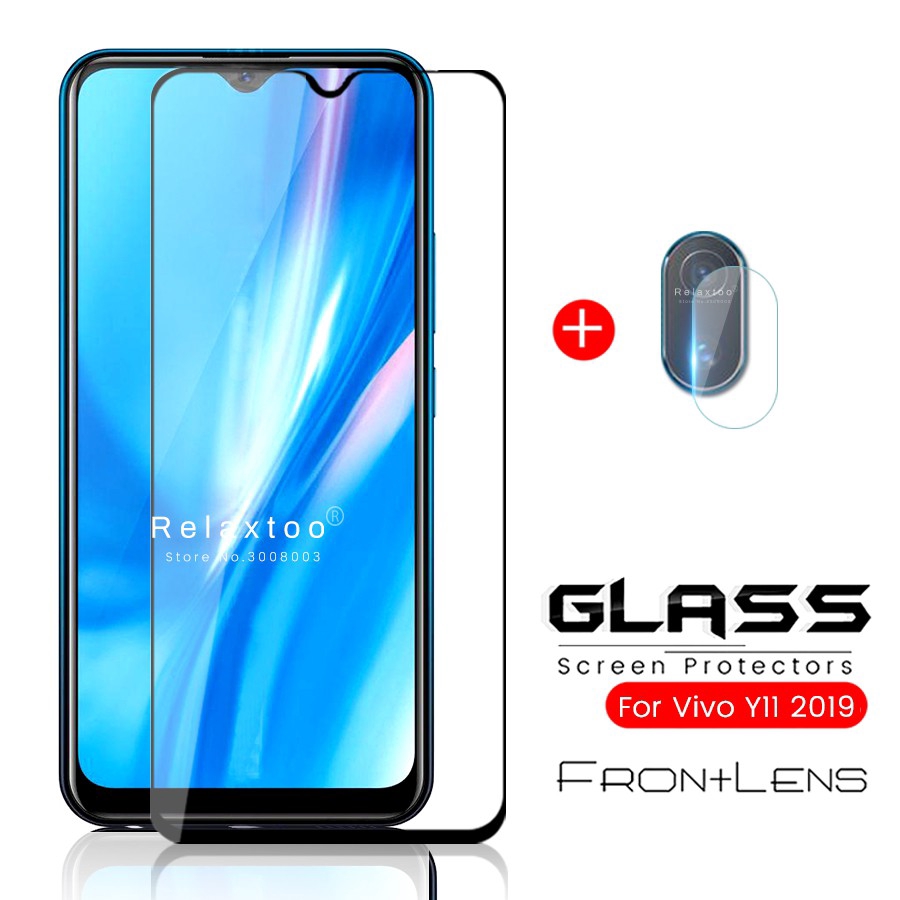 2 In 1 9d Full Cover Tempered Glasslens For Vivo V15 Pro V11 V11i Y11 2019 V9 S1 V17 Pro Pro 9119