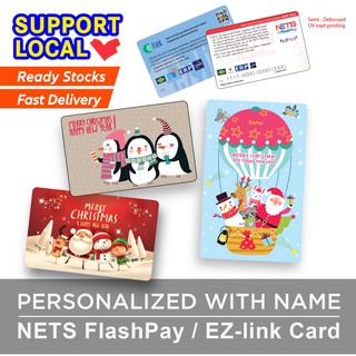 Christmas Nets FlashPay & EZ Link Card Gift With Card Holder