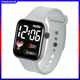 Small square electronic watch student fashion LED children's electronic watch scale watch