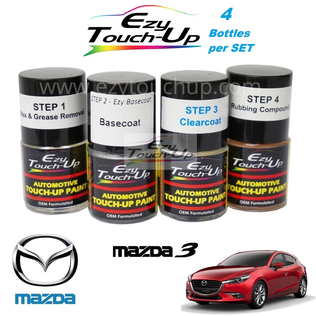 Mazda Mazda 3 Original Touch Up Paint Ezy Touch Up Combo Set Touch Up Paint Scratch Removal Calar Kereta Shopee Singapore