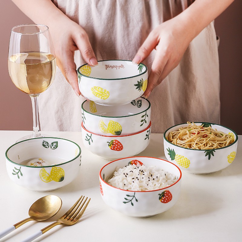 Tabler Japanese Style Ceramic 4.5 inch Rice Bowl Creative Tableware