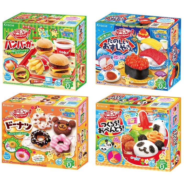 Kracie Popin Cookin Candy Kits Hamburger Sushi Doughnut