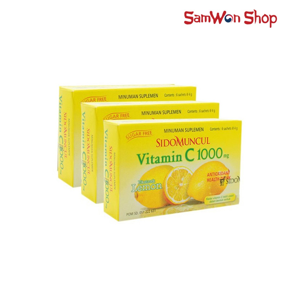 Sidomuncul Vitamin C 1000 Mg Antioxidant Health Drinks 1 Box Shopee Singapore