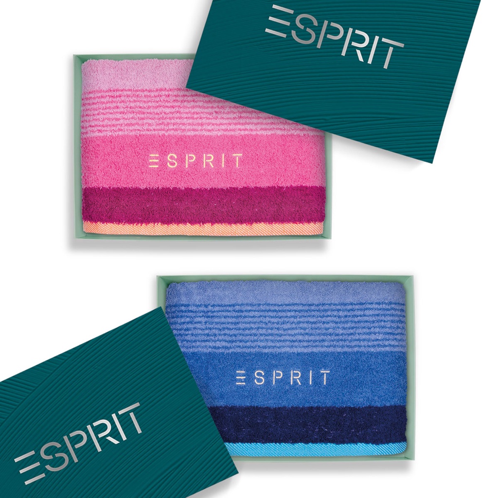Esprit Towel Gift set ( Fashion Bath Towel Box) Set of 2 Shopee Singapore