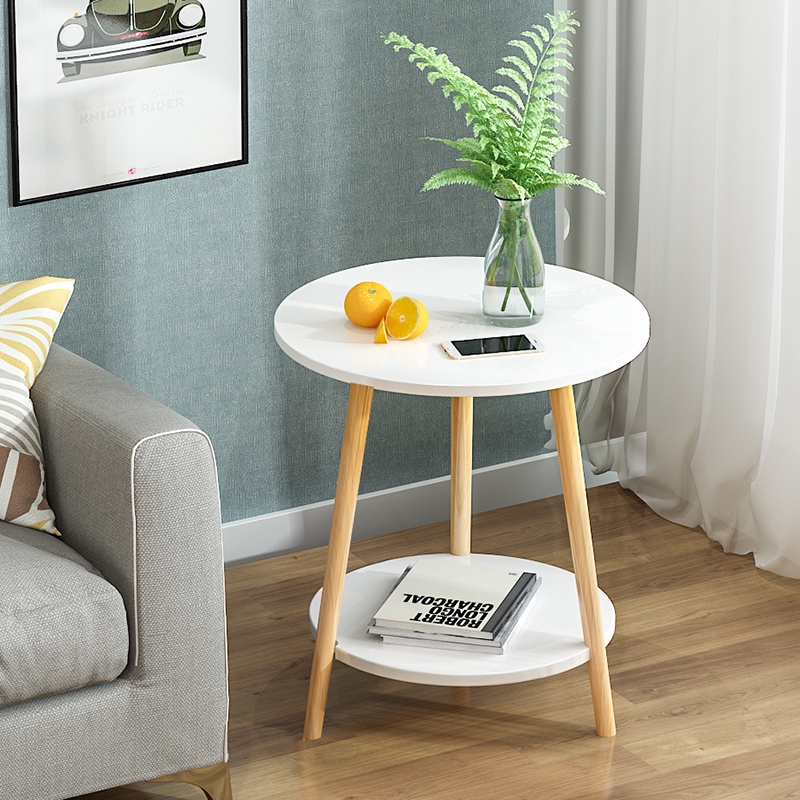 Mini Coffee Table Modern Minimalist Living Room Sofa Side Table Fashion Home Bedside Balcony Small Table Corner Several Solid Wood Small Round Table Shopee Singapore