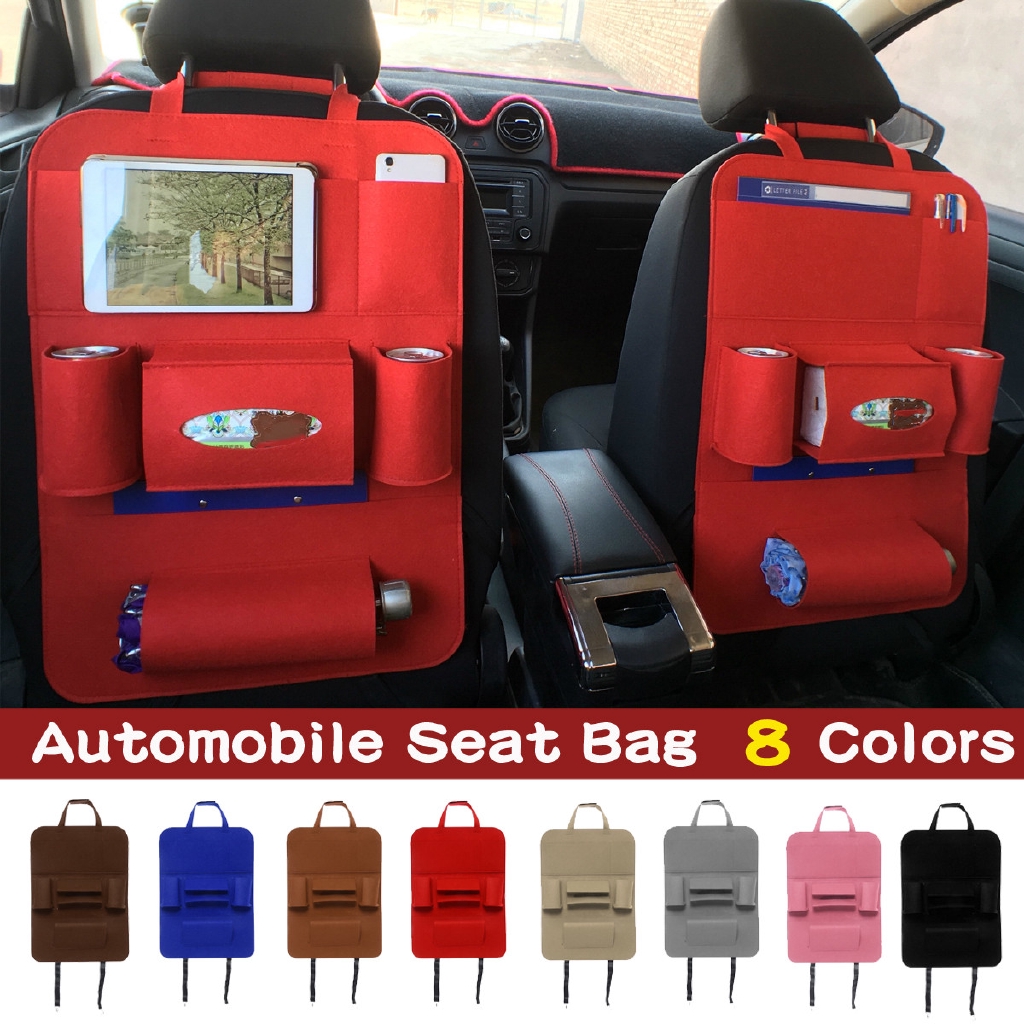 8 Color Car Seat Back MultiPocket Storage Bag Organizer Holder Pouch