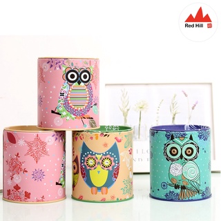 Owl Piggy Bank Tin Goodie Bag Owl Retro Money Box Reward Penholder Kids Birthday Gift Piggy Bank Children Day Gift